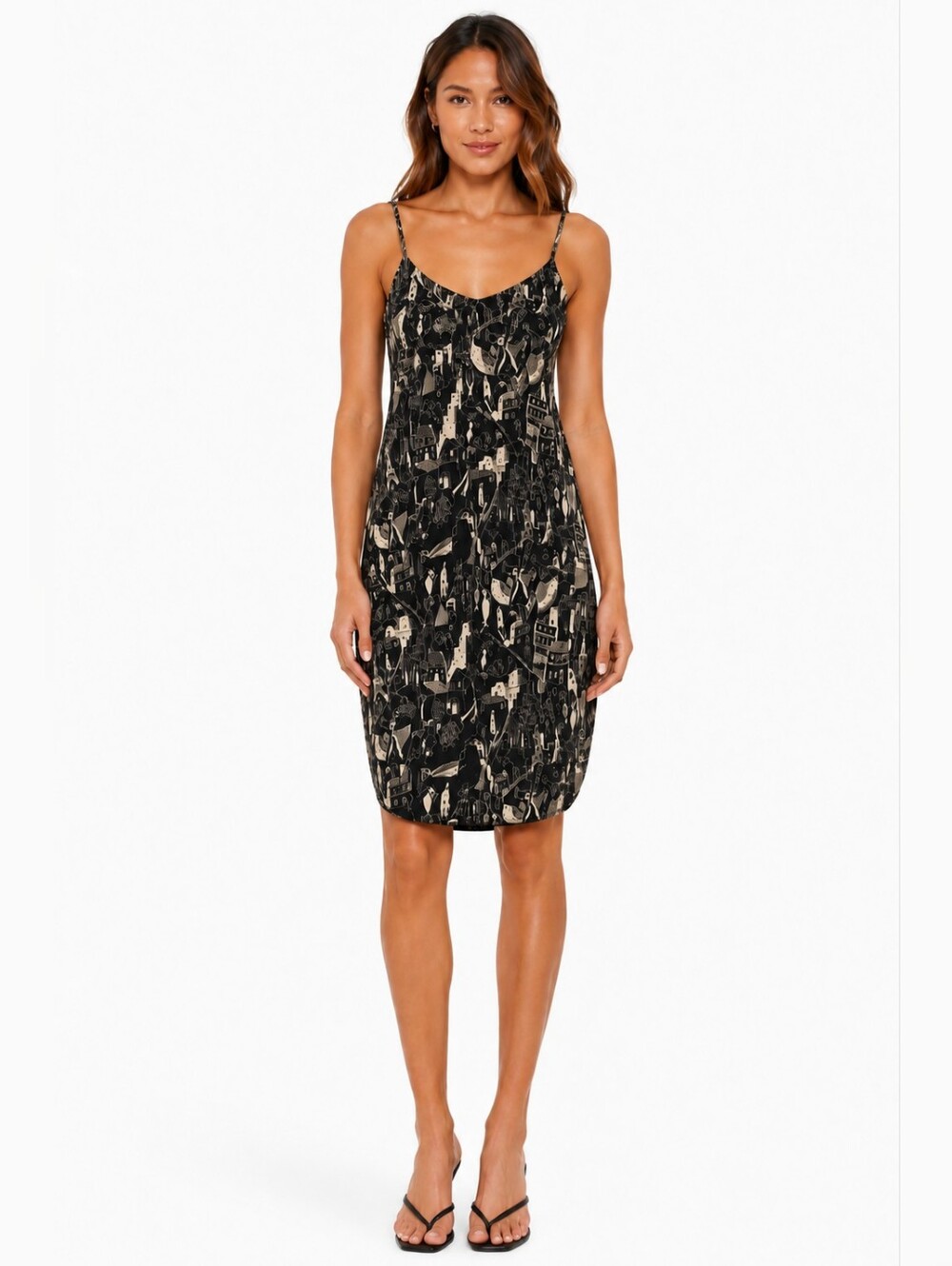 Nine West Timeless Urban Chic Print BodyCon Summer Dress - Picture 3 of 8